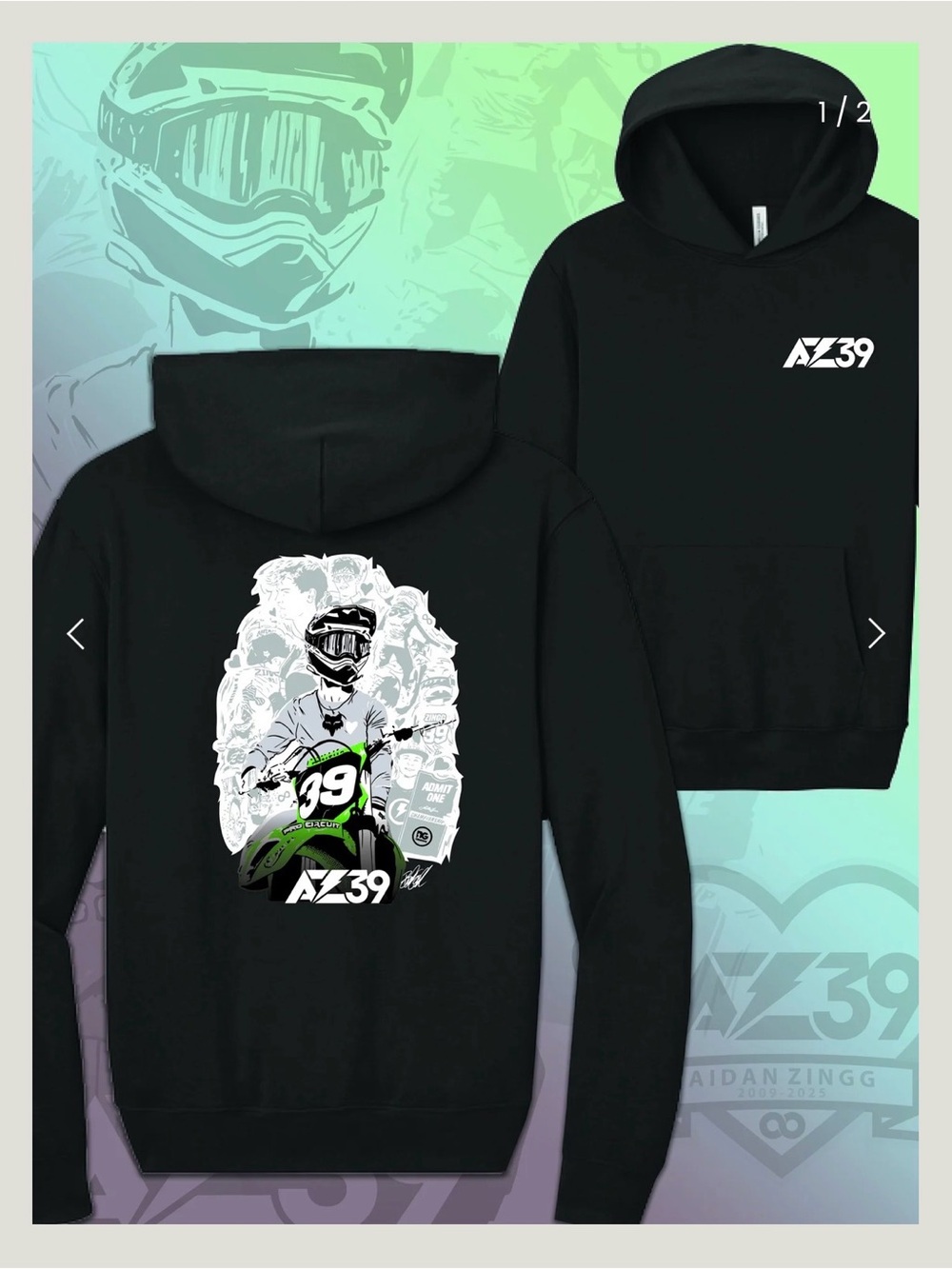 BEE G + AZ39 COLLAB Pullover Hoodie - XL Aidan Zingg